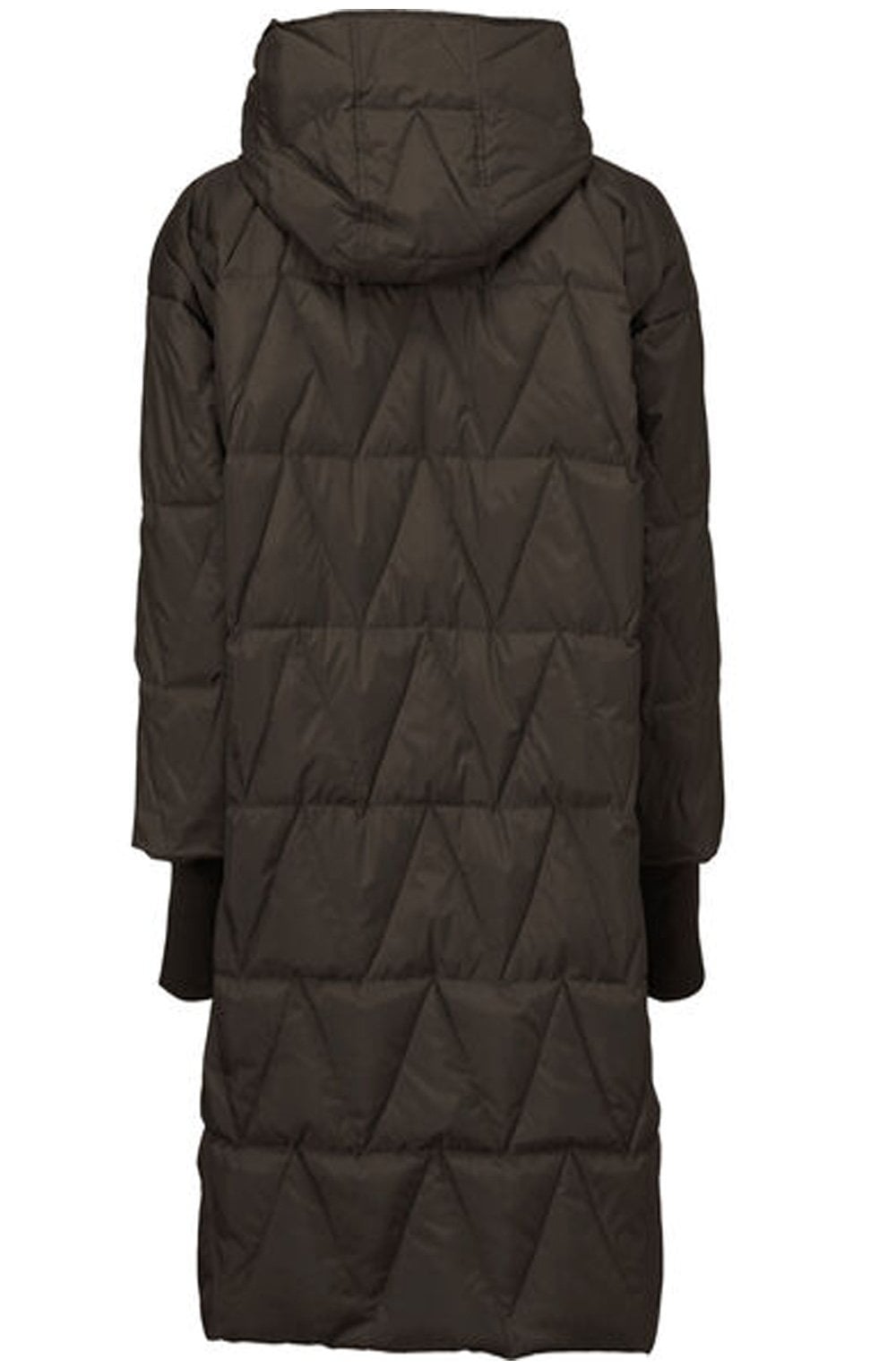 Thyra Quilted Chocolate Coat