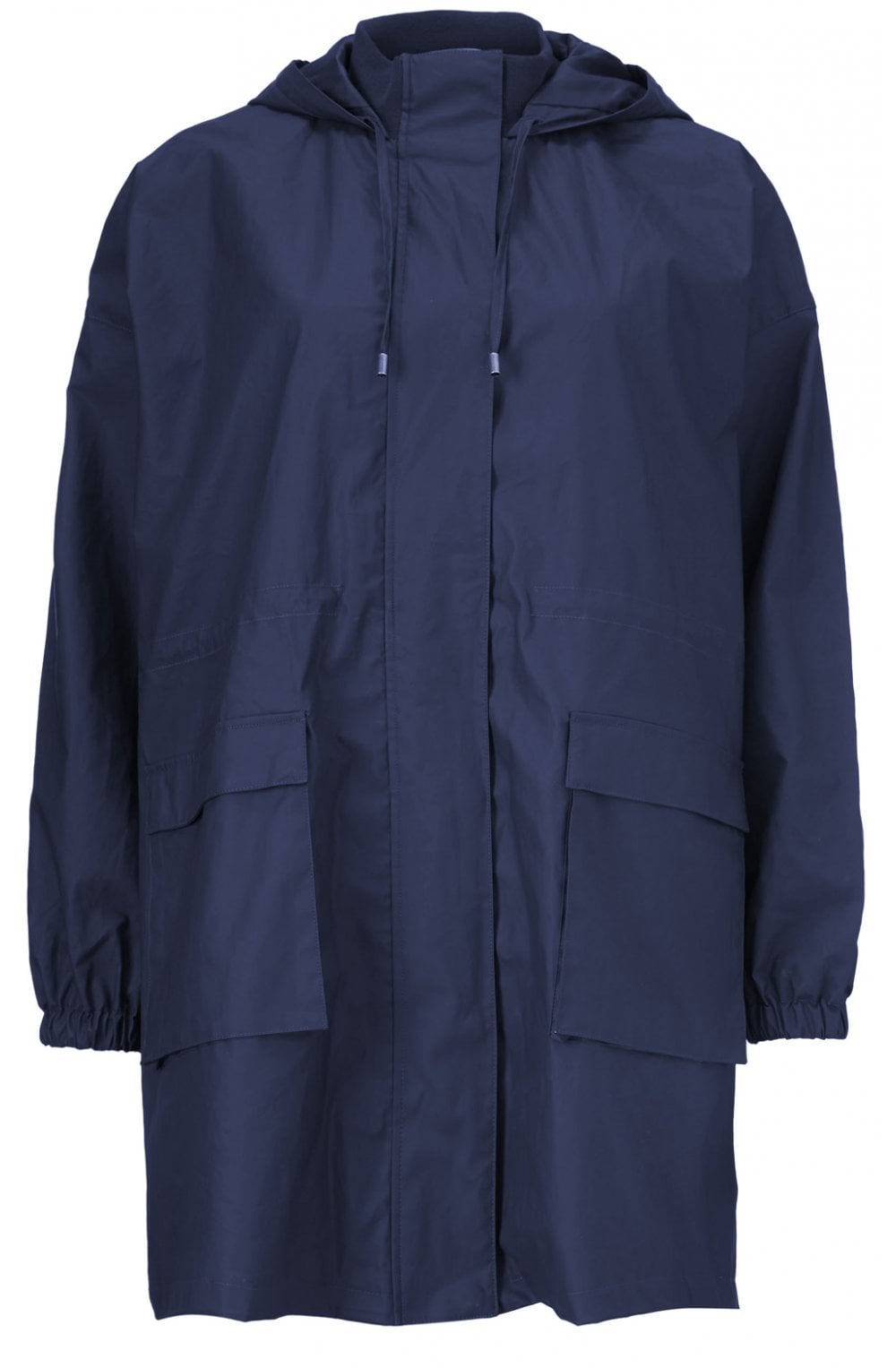Tian Oversized Navy Waterproof Coat