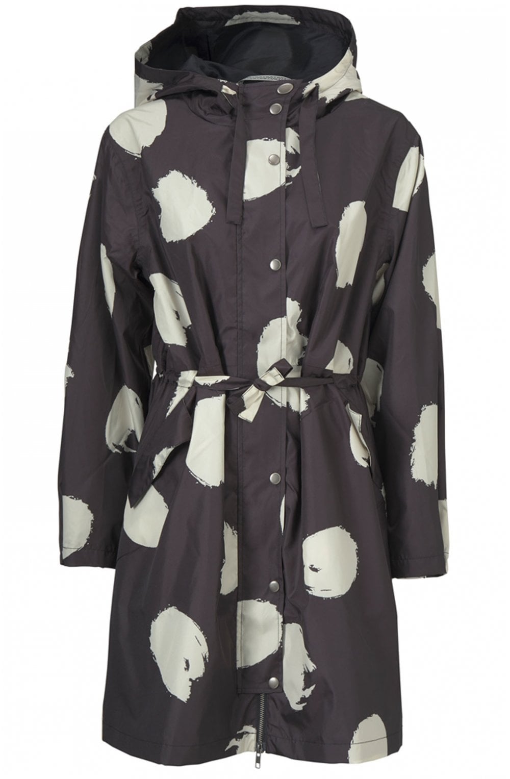 Tine Circular Print Raincoat