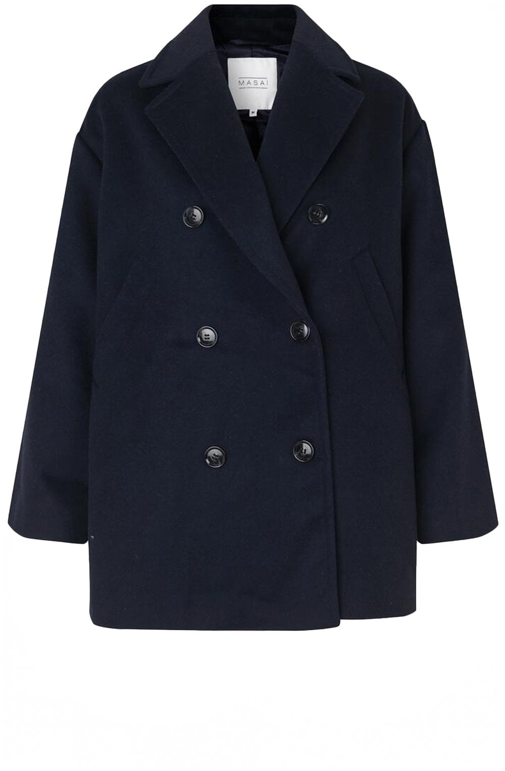 Tracy Navy Double Breasted Coat