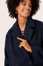 Tracy Navy Double Breasted Coat