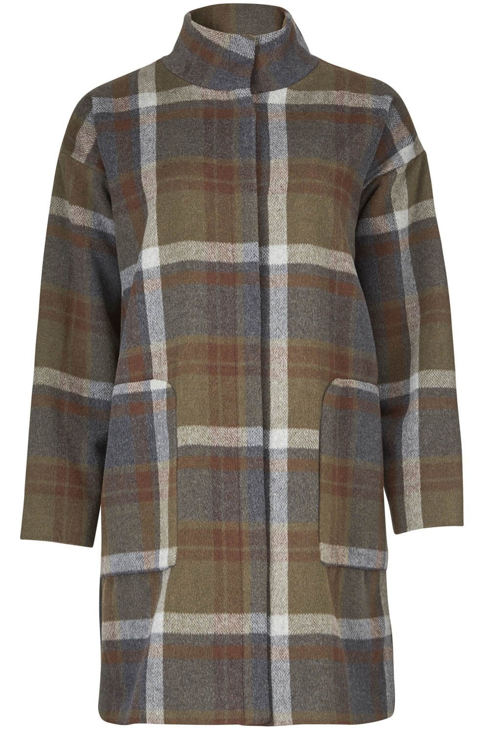 Tulla check wool mix Coat