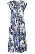 Uma Blue Floral Print Dress