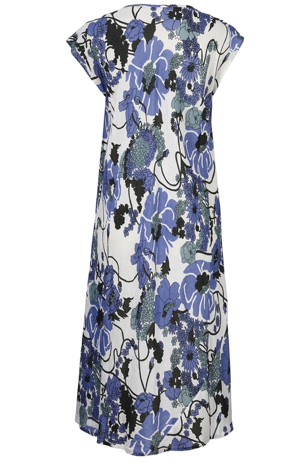 Uma Blue Floral Print Dress
