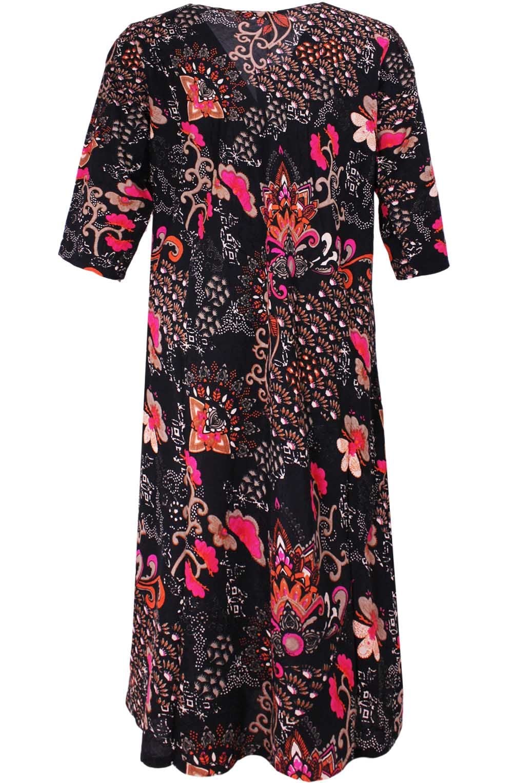 Uma Orange Patterned Dress