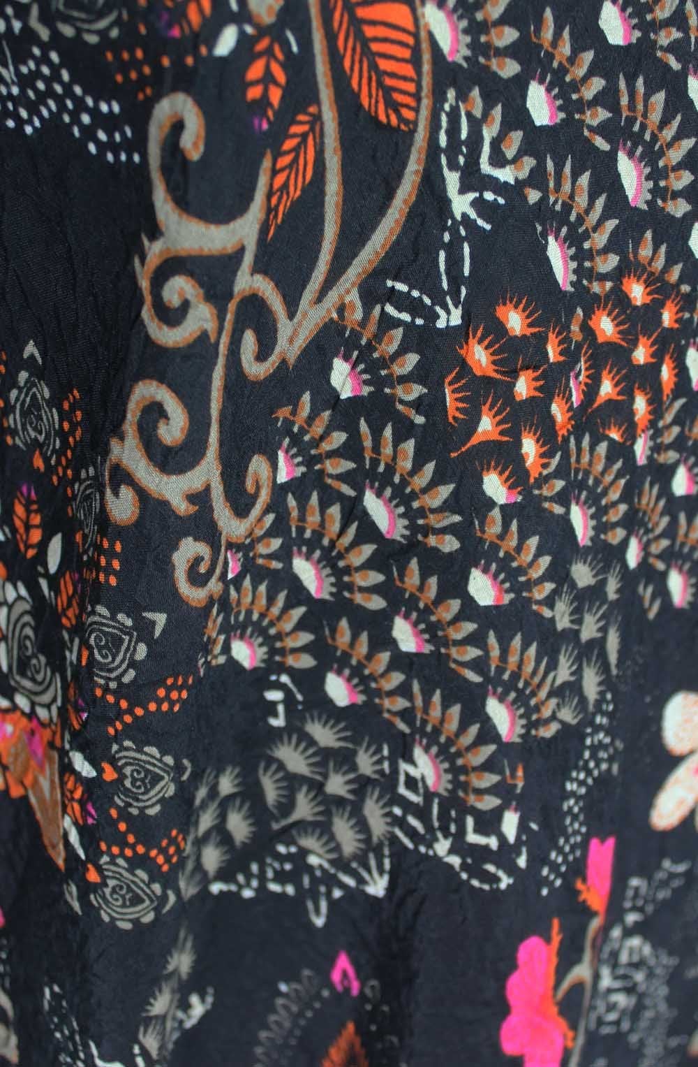 Uma Orange Patterned Dress