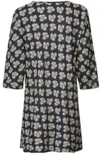 Vala black patterned tunic