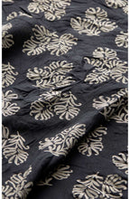 Vala black patterned tunic
