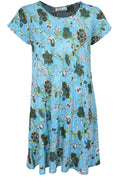 Vibe Blue Mist Floral Print dress