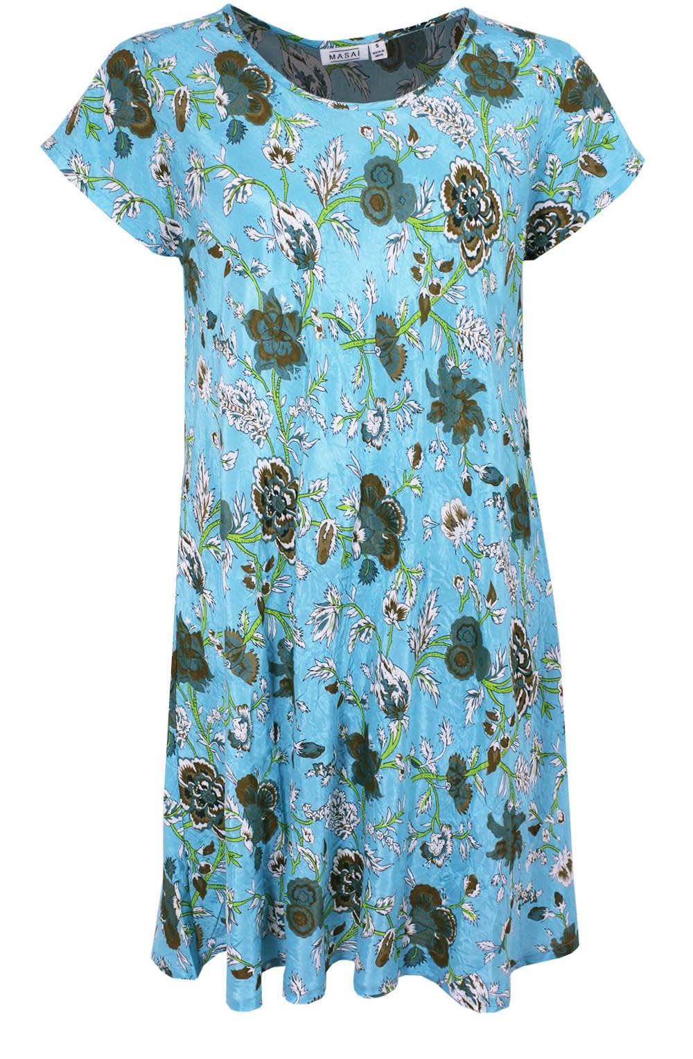Vibe Blue Mist Floral Print dress