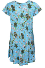 Vibe Blue Mist Floral Print dress
