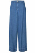 Washed Denim Pelyra Wide Leg Trousers