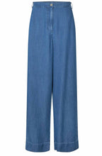 Washed Denim Pelyra Wide Leg Trousers