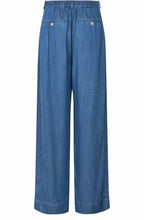 Washed Denim Pelyra Wide Leg Trousers