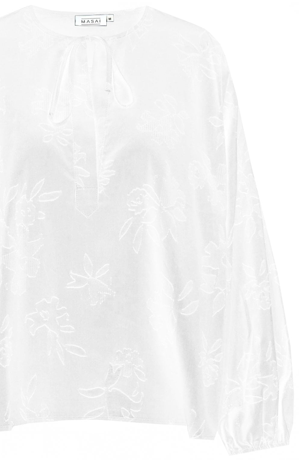 White Embroidered Davy Blouse