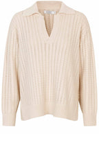 Whitecap Cable Knit Fabra Jumper