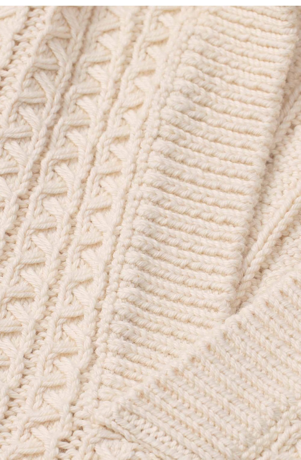Whitecap Cable Knit Fabra Jumper