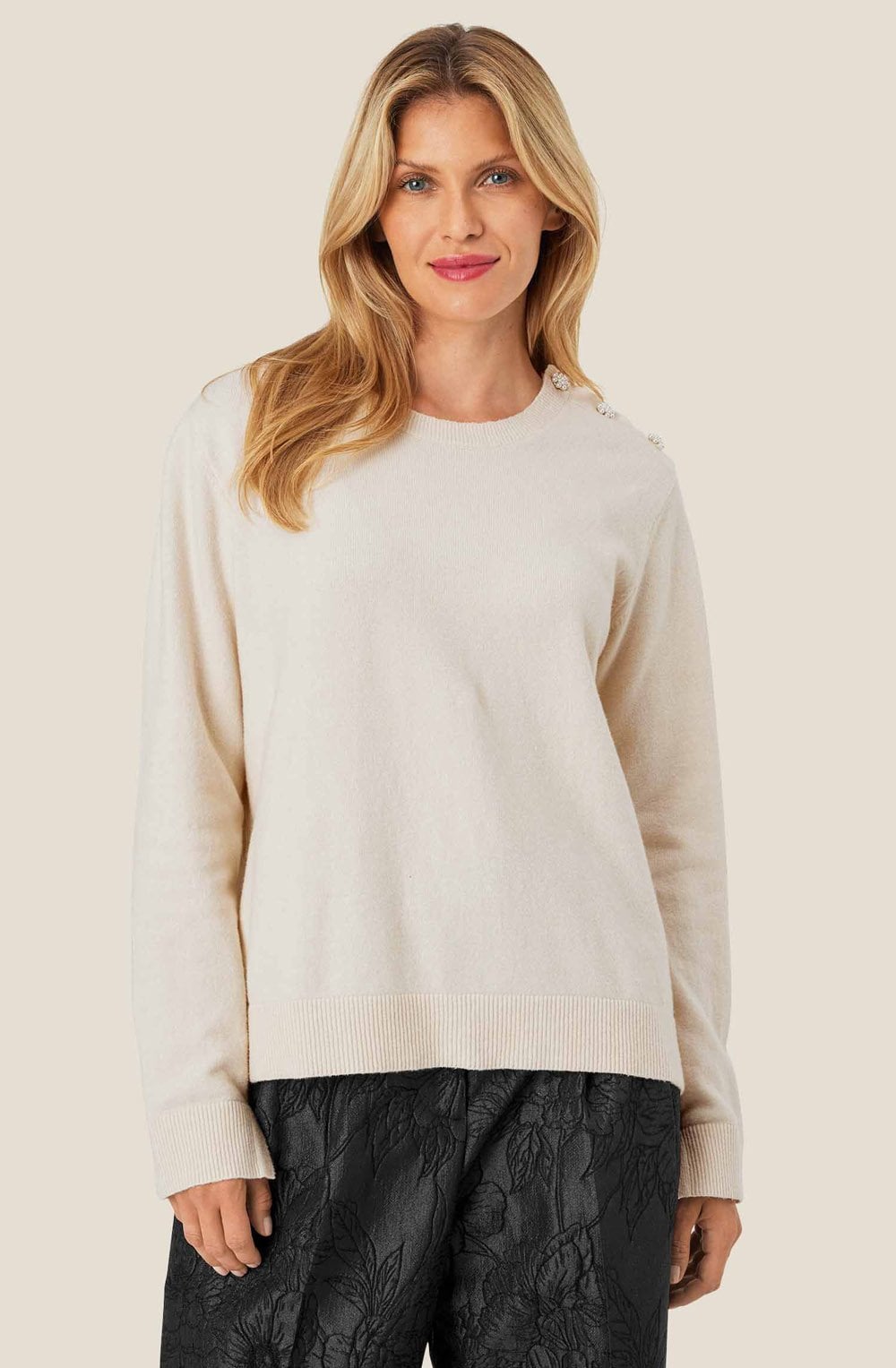 Whitecap Pearl Button Filiziana Jumper