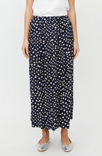 Siffan Navy Spot Print Skirt