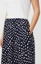 Siffan Navy Spot Print Skirt