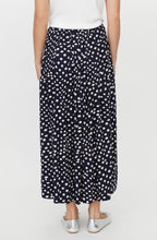 Siffan Navy Spot Print Skirt