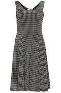 Metallic Patterned Skater Dress