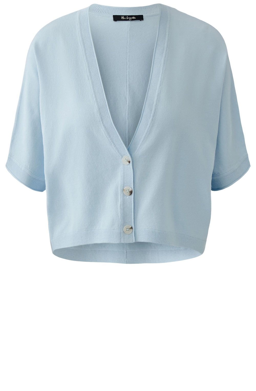 Baby Blue Fine Knit Box Cardigan