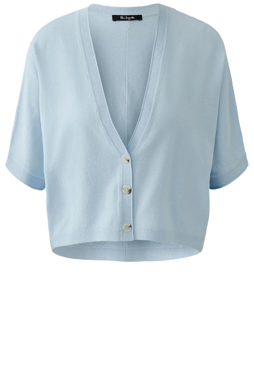 Baby Blue Fine Knit Box Cardigan