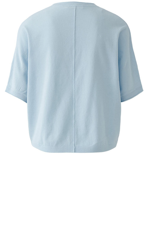 Baby Blue Fine Knit Box Cardigan
