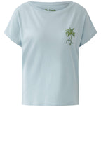 Baby Blue Palm Beach T Shirt