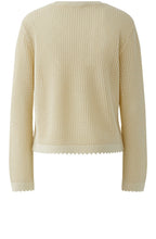 Beige Open Weave Jumper