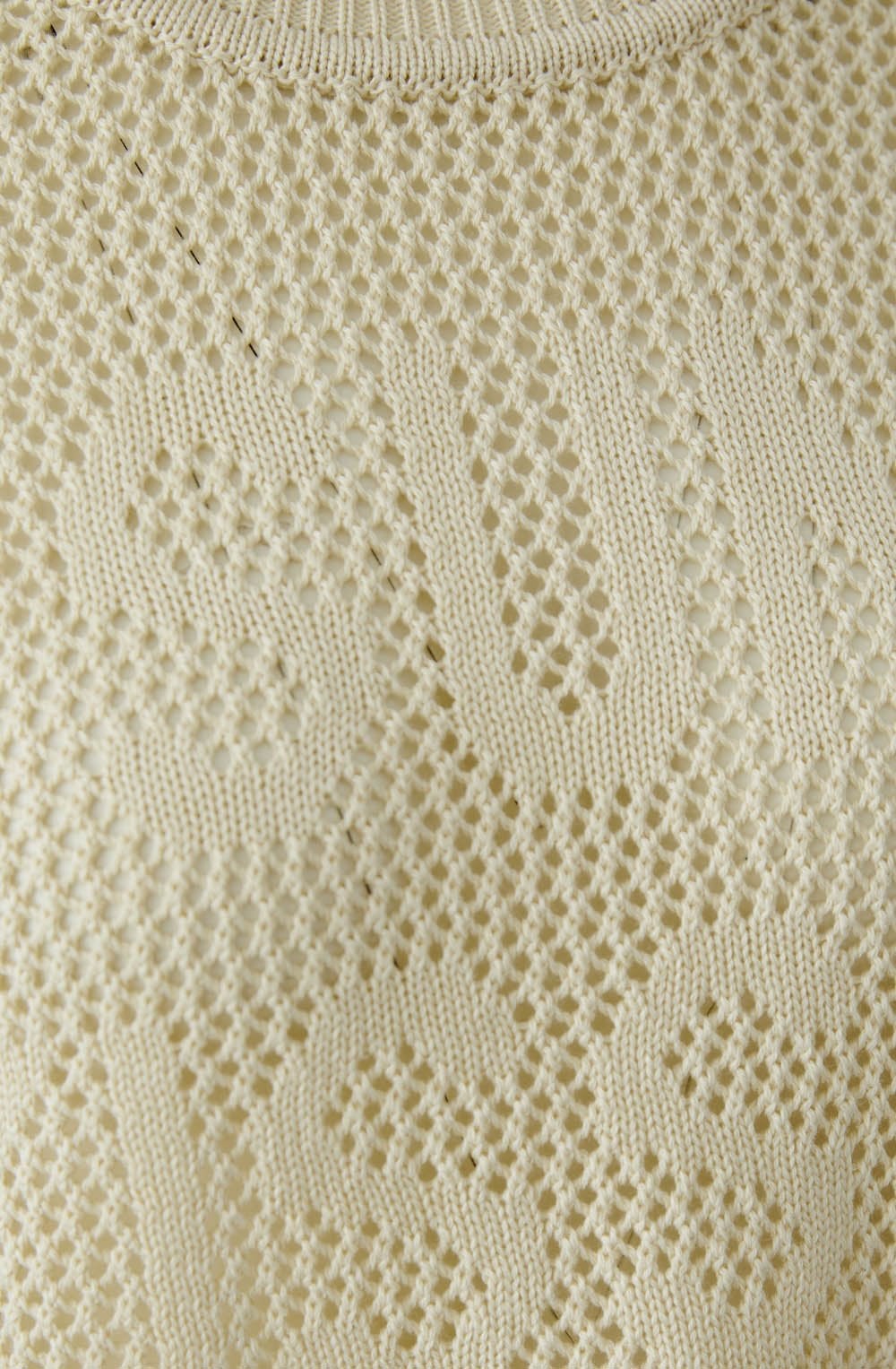 Beige Open Weave Jumper