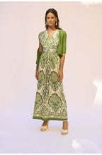 Cactus Green Open Front Cropped Cardigan
