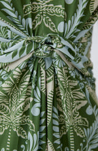 Green and Blue Bold Print Silk Touch Jersey Maxi Dress