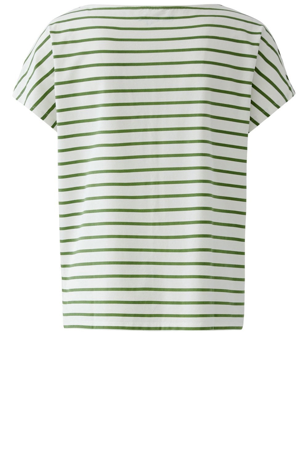 Green and White Striped Easy Tiger T Shirt