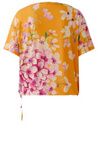 Orange Floral Print Top