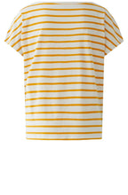 Orange & Off White Striped T Shirt