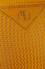 Orange Open Weave Jumper