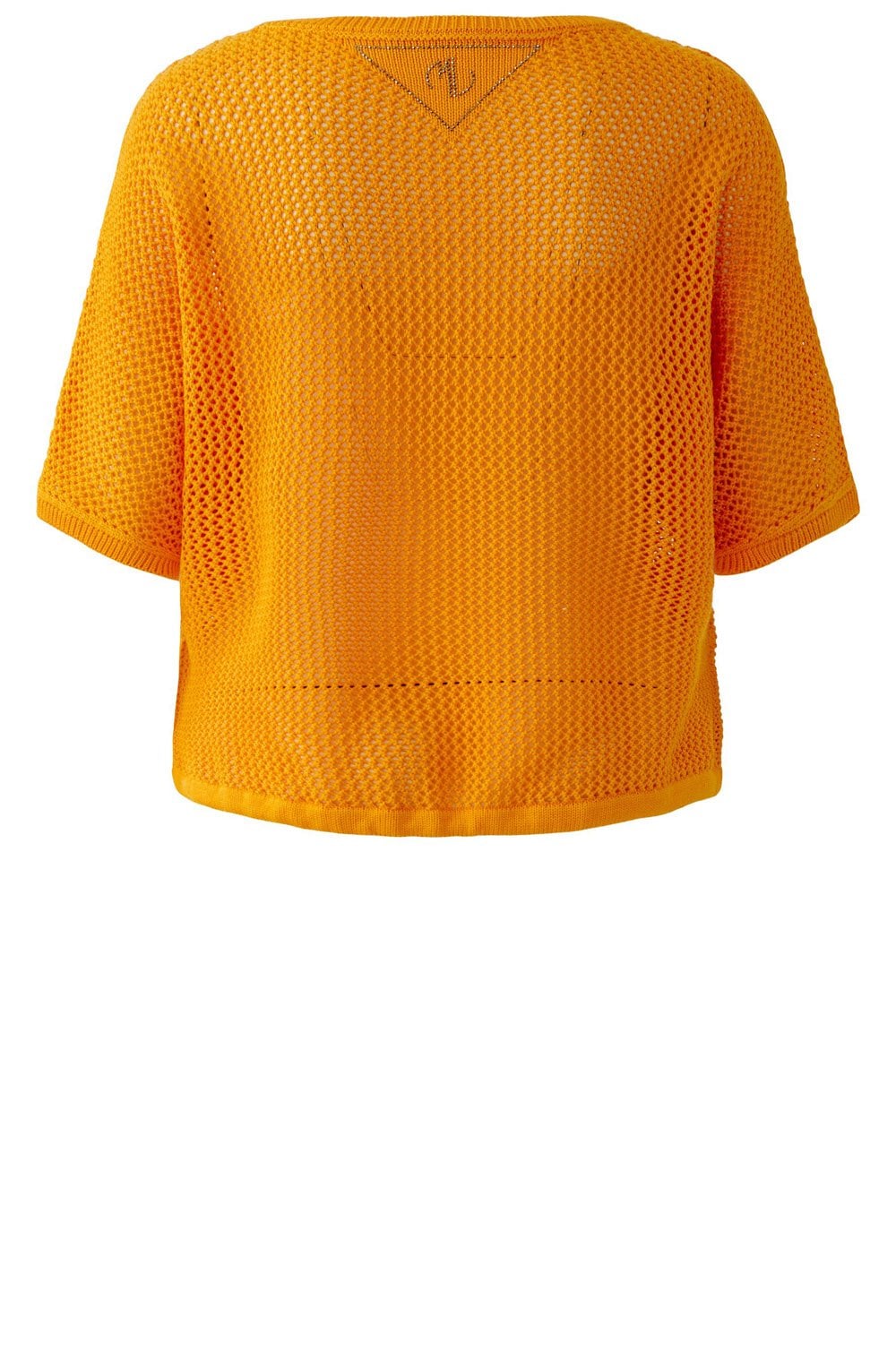 Orange Open Weave Jumper
