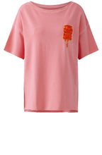 Pink Oversized Slogan Sweatshirt