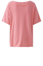 Pink Oversized Slogan Sweatshirt