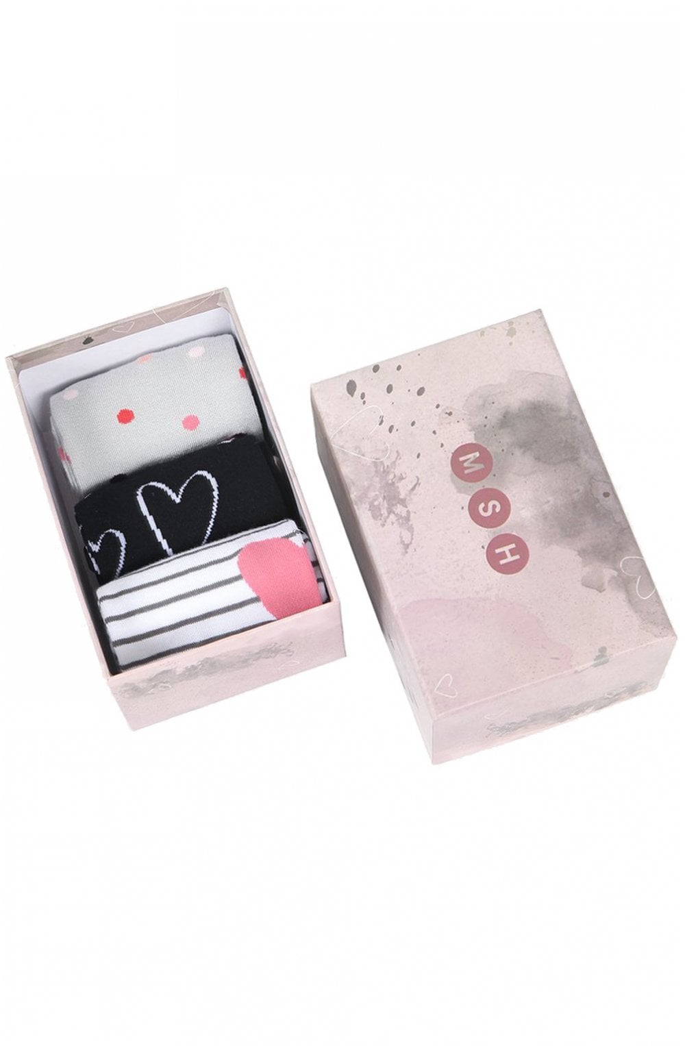 Bamboo Heart Sock Box