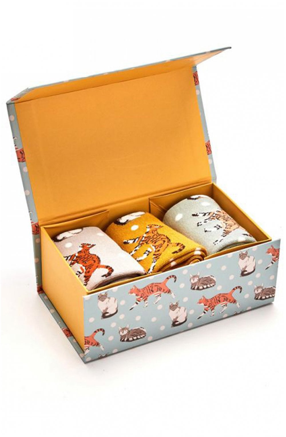 Socks in a Box Cat Design