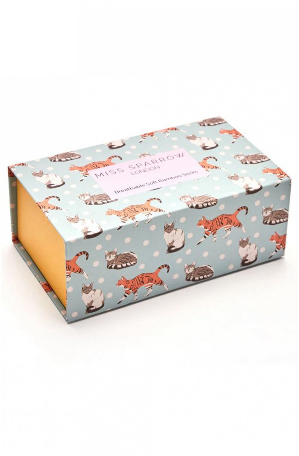 Socks in a Box Cat Design