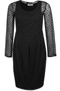 Black Spot Print Dress