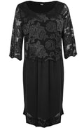 Chiffon Floral Lace Dress