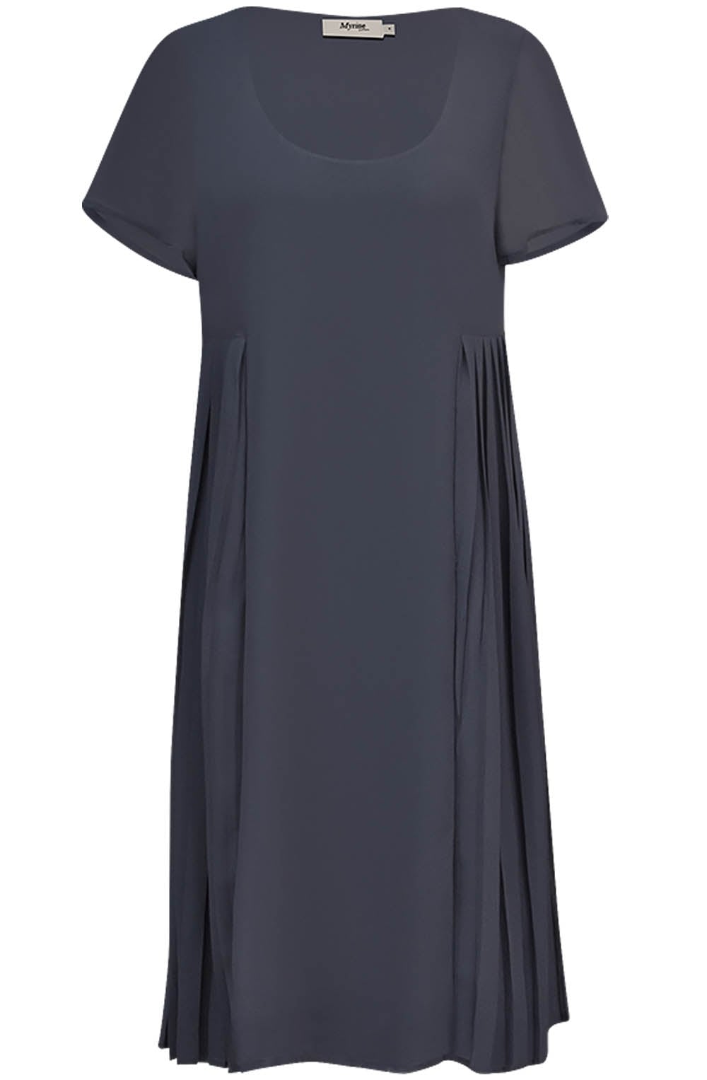 Frida Pleated Chiffon Dress