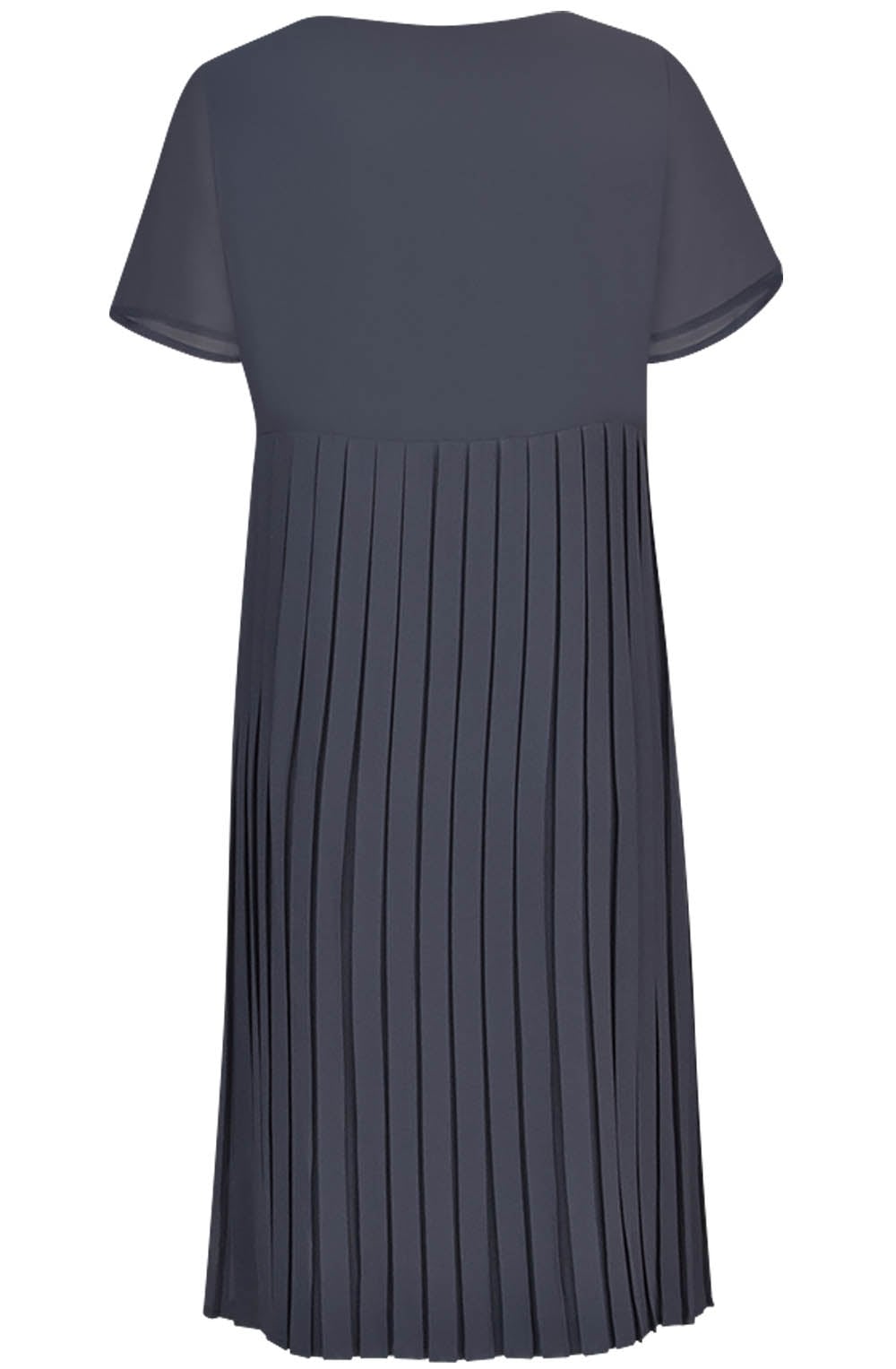 Frida Pleated Chiffon Dress