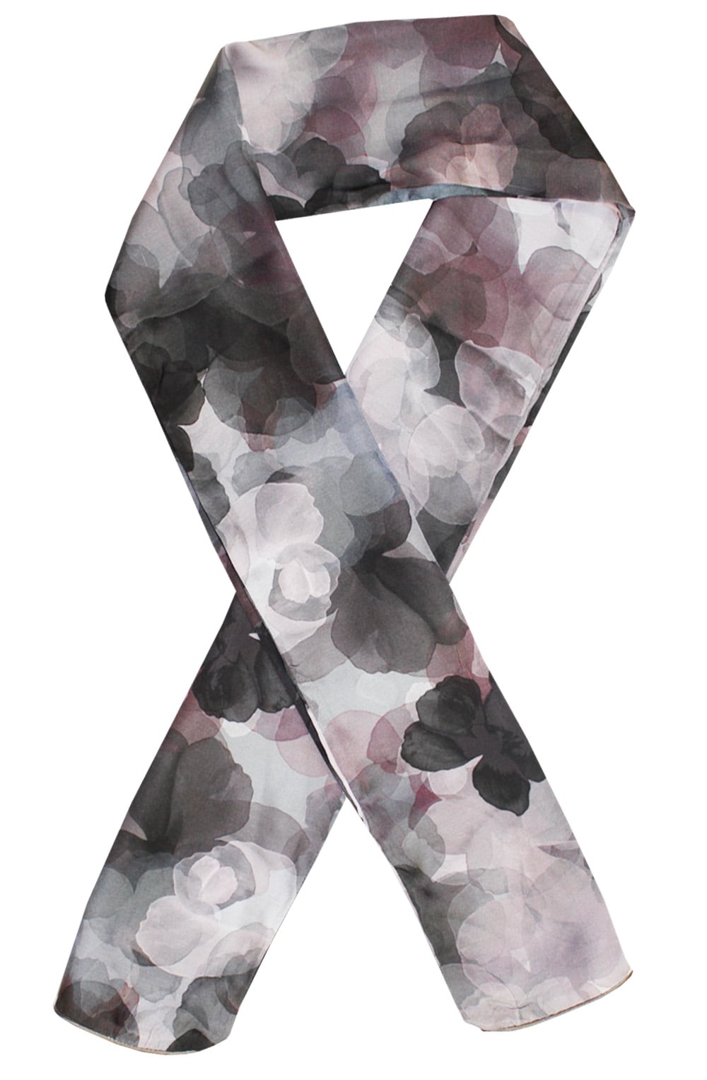 Silky Floral Print Scarf