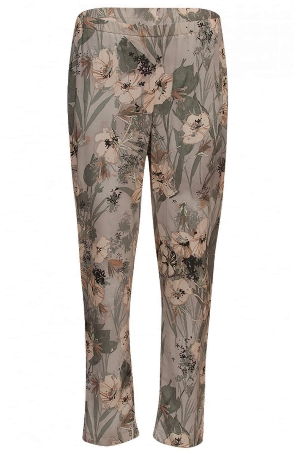 Wide Leg Floral Trousers